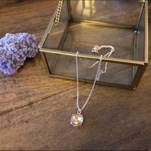 Rose Gold Colored Pendant & Necklace